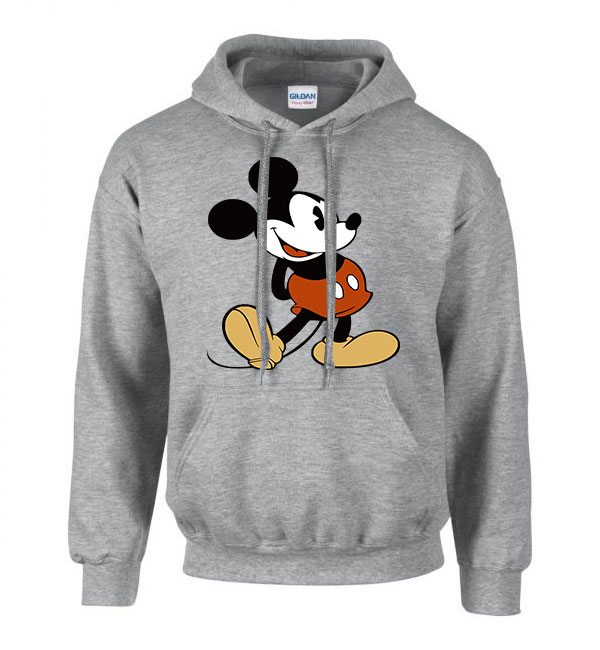 Mickey Egér Sportszürke Férfi Kapucnis Pulóver
