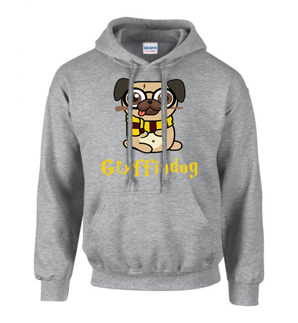 Harry Potter Kutyás Gryffindog Sportszürke Férfi Kapucnis Pulóver