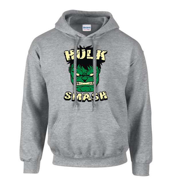 hulk smash avengers bosszúállók Sportszürke Férfi Kapucnis Pulóver