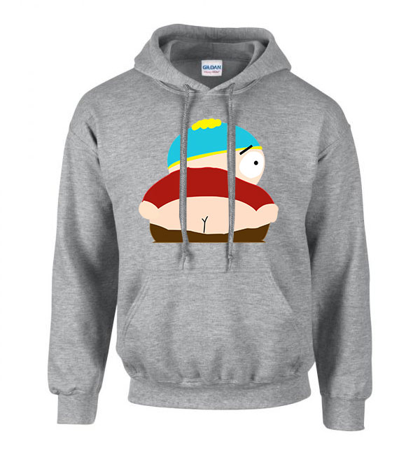 south park eric cartman segg Sportszürke Férfi Kapucnis Pulóver