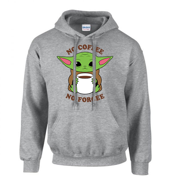baba yoda baby yoda mandalorian Sportszürke Férfi Kapucnis Pulóver