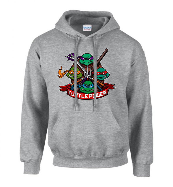 tmnt tini ninja teknőcök Sportszürke Férfi Kapucnis Pulóver