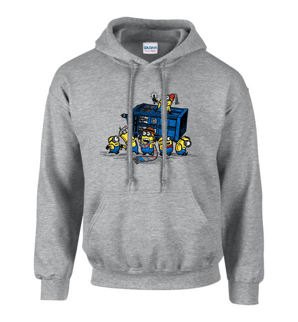 minionok minyonok Sportszürke Férfi Kapucnis Pulóver