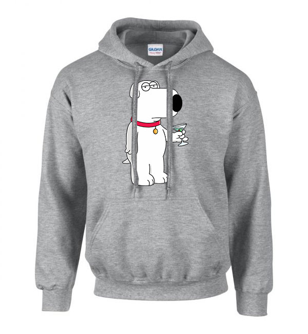 brian family guy Sportszürke Férfi Kapucnis Pulóver
