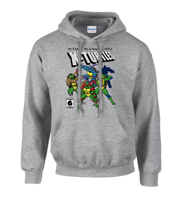 tini ninja teknőcök tmnt Sportszürke Férfi Kapucnis Pulóver
