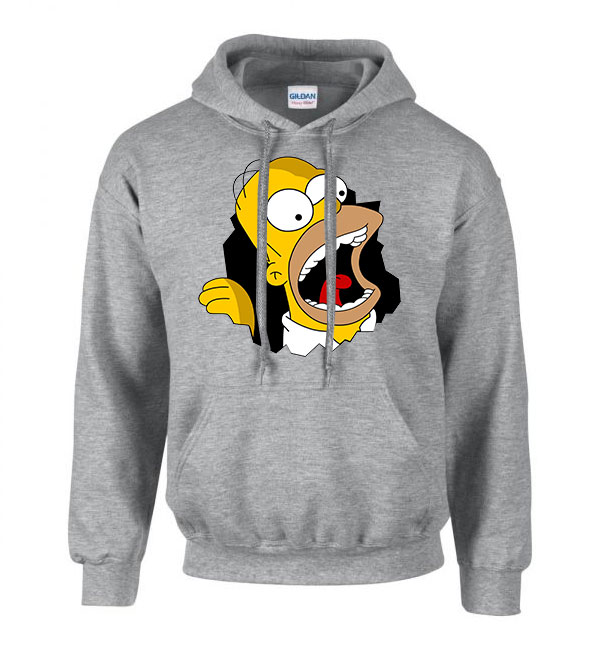 homer simpson Sportszürke Férfi Kapucnis Pulóver