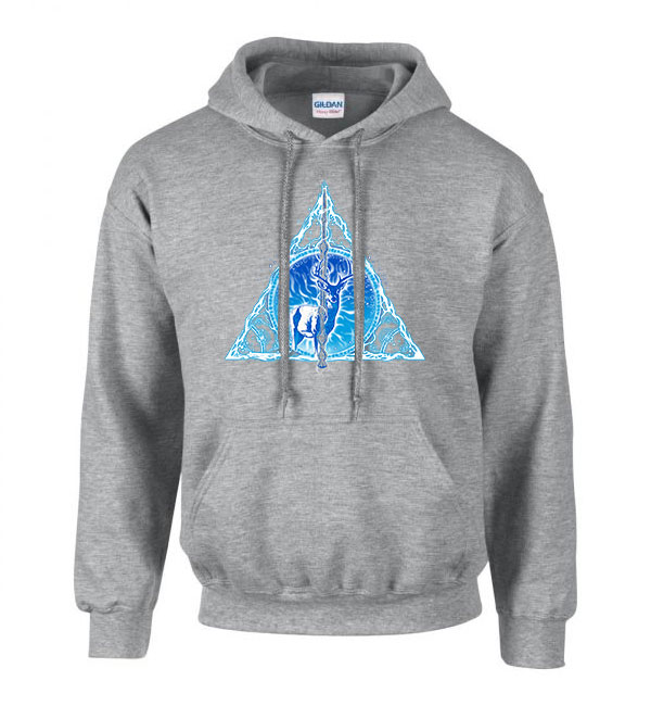 Harry potter expecto patronum Sportszürke Férfi Kapucnis Pulóver