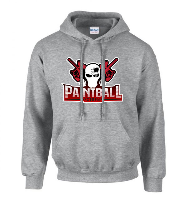 paintball Sportszürke Férfi Kapucnis Pulóver