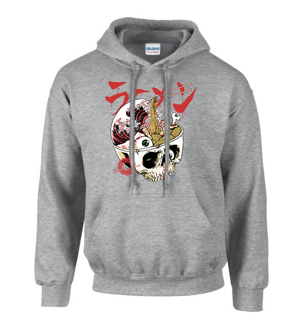 koponya ramen Sportszürke Férfi Kapucnis Pulóver