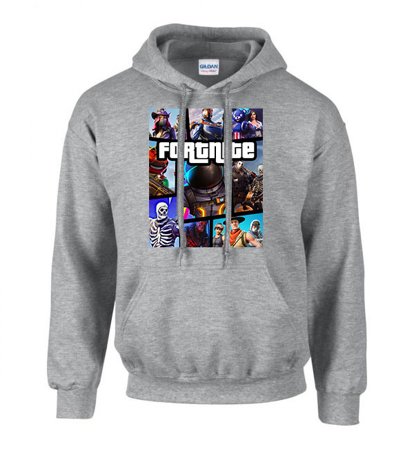fortnite gta Sportszürke Férfi Kapucnis Pulóver