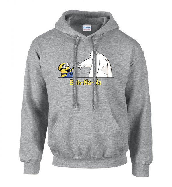 banana minion minyon minyonok baymax Sportszürke Férfi Kapucnis Pulóver