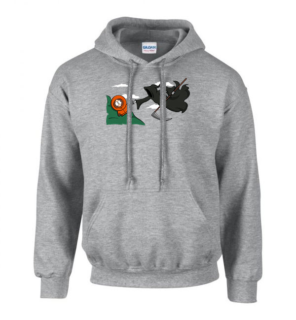 south park kenny Sportszürke Férfi Kapucnis Pulóver