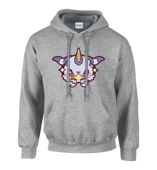 digimon gabumon Sportszürke Férfi Kapucnis Pulóver