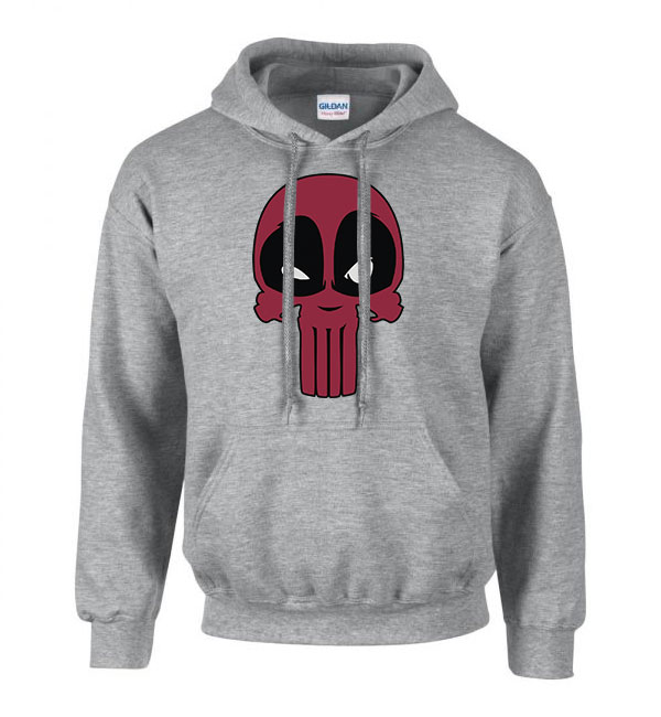 deadpool Sportszürke Férfi Kapucnis Pulóver