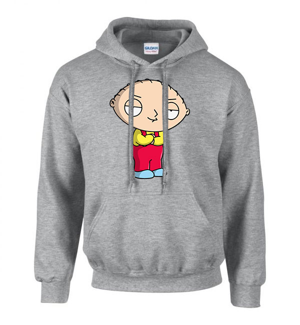 family guy stewie Sportszürke Férfi Kapucnis Pulóver