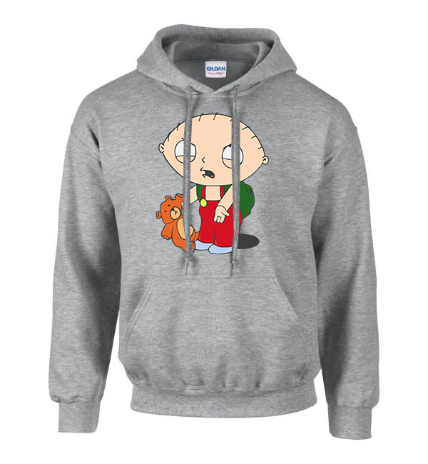 stewie family guy Sportszürke Férfi Kapucnis Pulóver