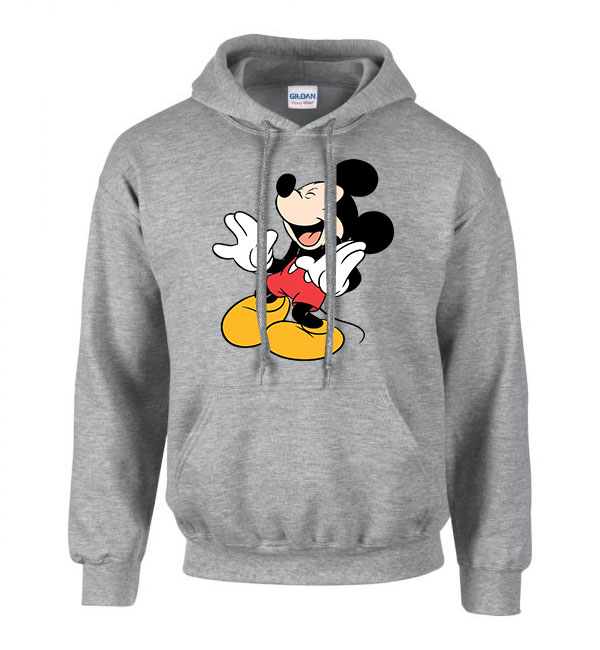 mickey egér Sportszürke Férfi Kapucnis Pulóver