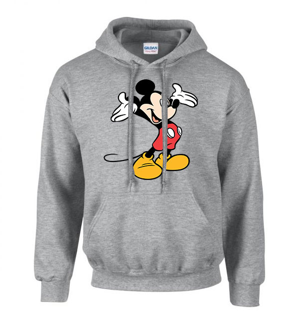 mickey egér Sportszürke Férfi Kapucnis Pulóver