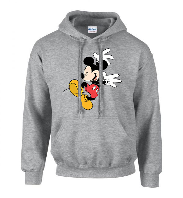 mickey egér táncol Sportszürke Férfi Kapucnis Pulóver