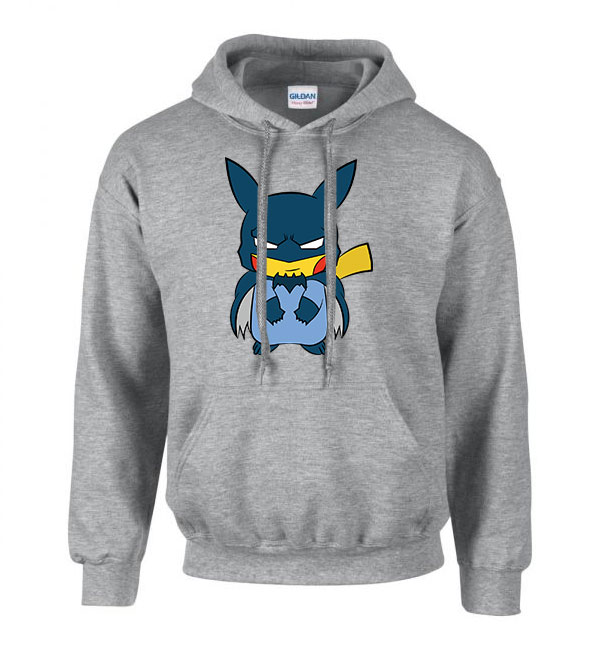 pokemon pikachu Sportszürke Férfi Kapucnis Pulóver