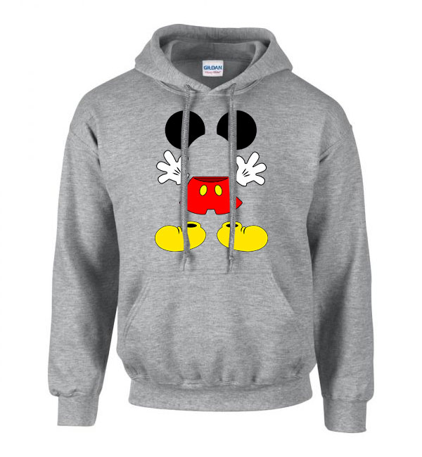 Mickey egér Sportszürke Férfi Kapucnis Pulóver