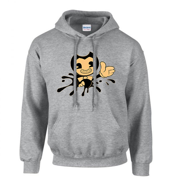 bendy and the inkmachine Sportszürke Férfi Kapucnis Pulóver