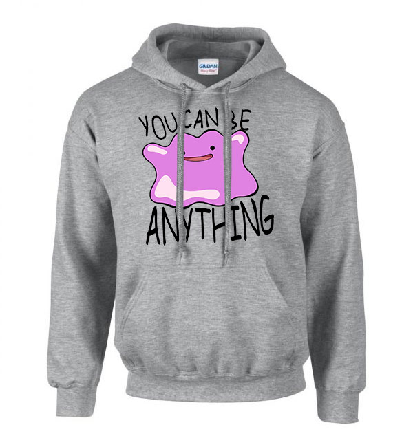 ditto pokemon Sportszürke Férfi Kapucnis Pulóver