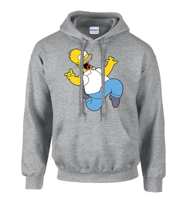 homer simpson Sportszürke Férfi Kapucnis Pulóver