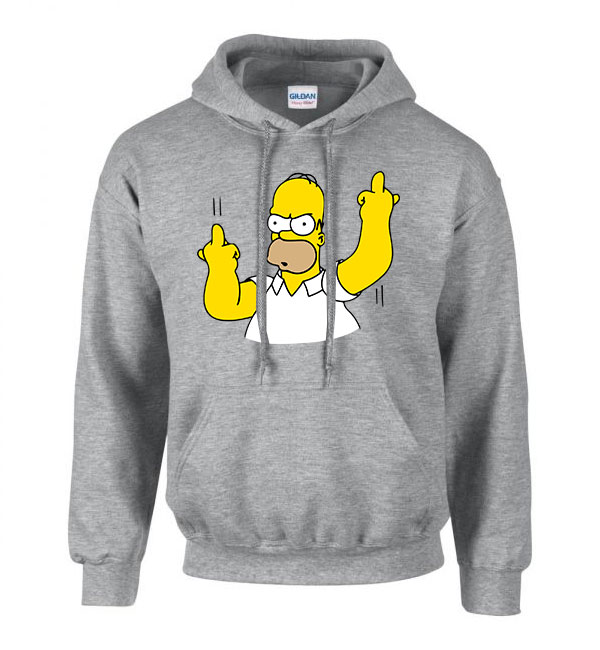 homer simpson Sportszürke Férfi Kapucnis Pulóver