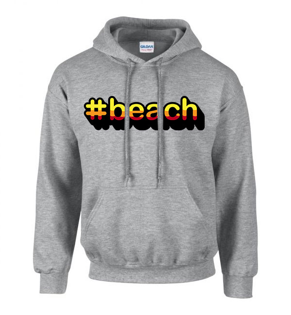 beach nyár nyaralás Sportszürke Férfi Kapucnis Pulóver