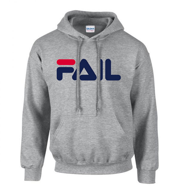 Fail fila humor Sportszürke Férfi Kapucnis Pulóver
