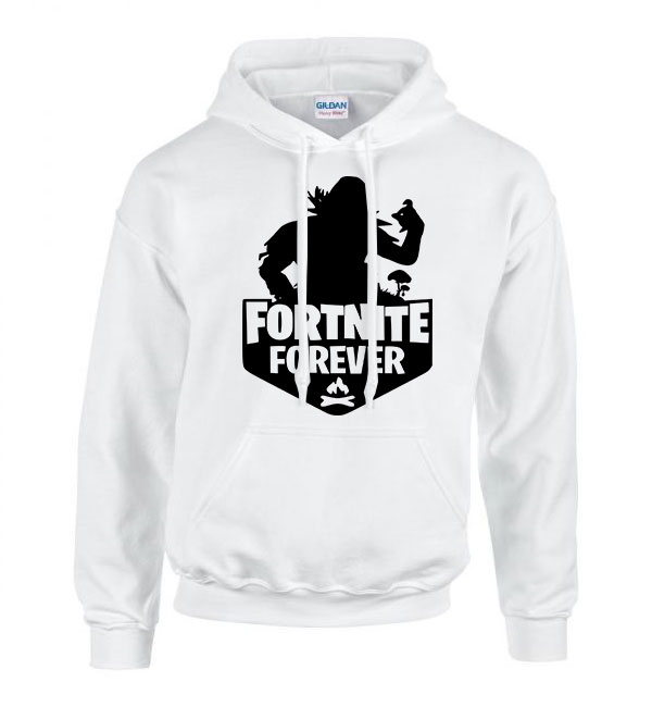 fortnite forever Fehér Férfi Kapucnis Pulóver