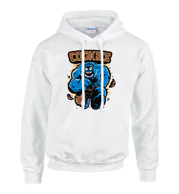 Hulk Sütiszörny Fehér Férfi Kapucnis Pulóver