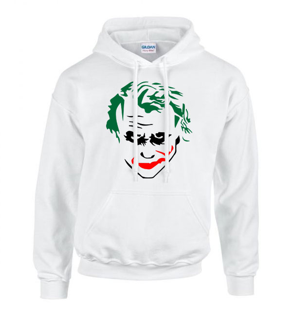 Joker Fehér Férfi Kapucnis Pulóver