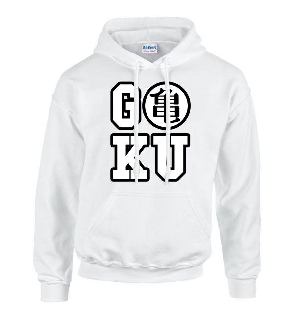 Son Goku Dragon Ball Fehér Férfi Kapucnis Pulóver
