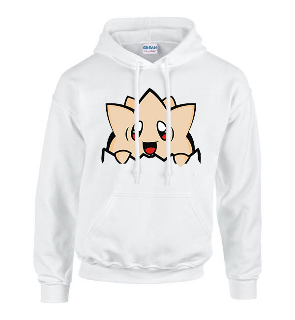 Pokemon Togepi Fehér Férfi Kapucnis Pulóver