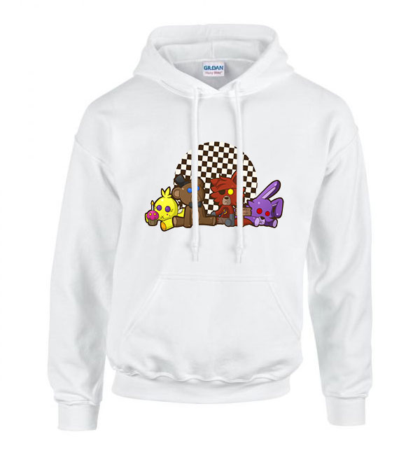 Five Nights At Freddy's fnaf Fehér Férfi Kapucnis Pulóver