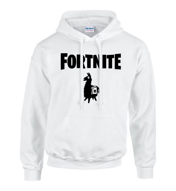 fortnite loot láma Fehér Férfi Kapucnis Pulóver