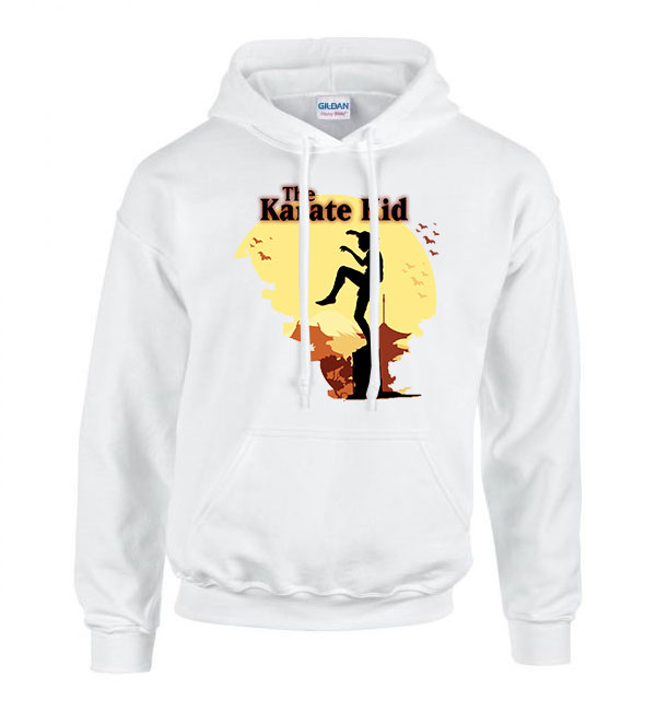 Karate Kölyök Karate Kid Fehér Férfi Kapucnis Pulóver