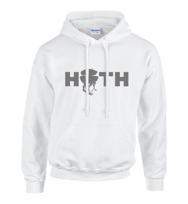 star wars hoth bolygó Fehér Férfi Kapucnis Pulóver