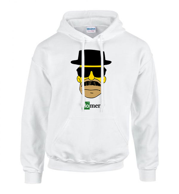 homer simpson breaking bad heisenberg Fehér Férfi Kapucnis Pulóver