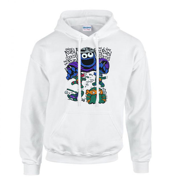 sütiszörny tini ninja Fehér Férfi Kapucnis Pulóver