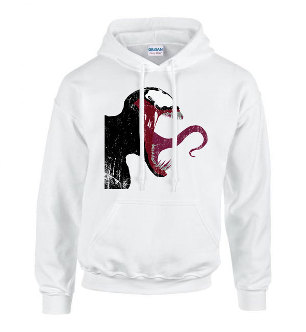 venom méreg Fehér Férfi Kapucnis Pulóver