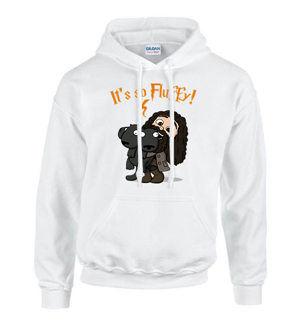 harry potter hagrid bolyhoska Fehér Férfi Kapucnis Pulóver