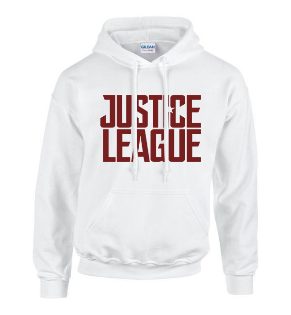justice league Fehér Férfi Kapucnis Pulóver