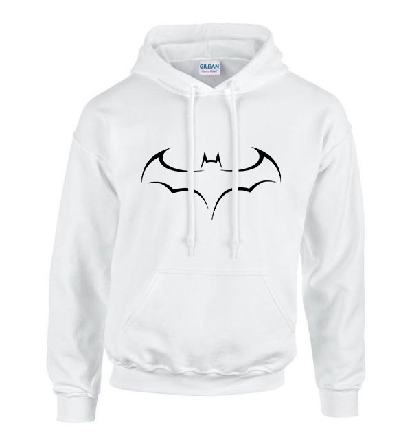 Batman Fehér Férfi Kapucnis Pulóver