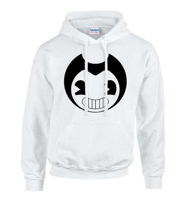 Bendy and the inkmachine Fehér Férfi Kapucnis Pulóver