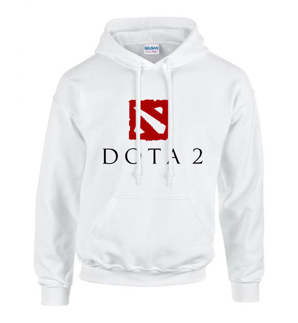 dota 2 gamer Fehér Férfi Kapucnis Pulóver