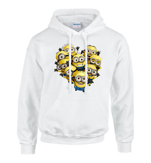 minyonok minions Fehér Férfi Kapucnis Pulóver