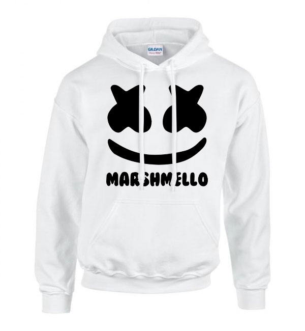 marshmello Fehér Férfi Kapucnis Pulóver
